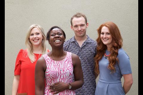 Lindsey Mace, Ros Owino, Samuel Burr and Lisa Murphy O'Reilly